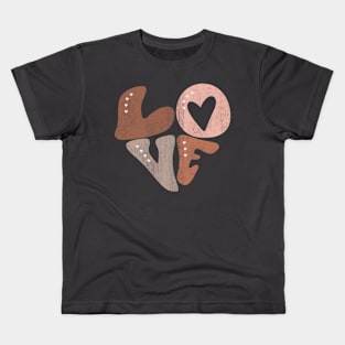 Love Valentines Day Grunge Kids T-Shirt